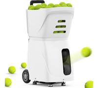 Lanceur automatique de balle de tennis avec contrôle par application mobile, capacité de 100 balles, équipement d'entraînement portable pour tous les niveaux de compétence