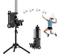 Lanceur automatique de volant de badminton, chargeur de balles auto-entraînement portable avec vitesse/fréquence/position réglable pour l'entraînement en solo et le coaching