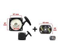 Lanceur avec cloche pour débroussailleuse, multifonction 4 en 1, outil sur perche et tarière