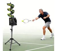 Lanceur de balle de tennis avec télécommande | Vitesse réglable (2-3 s), hauteur (1,4-2,6 m), fréquence et oscillation à 48° pour entraînement en solo, clubs, écoles, tous âges