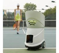 Lanceur de balle de tennis électronique portable, machine d'entraînement multi-balles avec application mobile et télécommande pour entraînement débutant