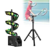 Lanceur de balle de tennis, intervalle de 3,5 secondes, capacité de 33 balles, batterie de 10 h, télécommande, hauteur réglable, partenaire d'entraînement