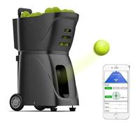 Lanceur de balle de tennis portable, 60 W, économe en puissance, distributeur de balles précis, peut contenir 100 balles pour les séances d'entraînement d'entraînement