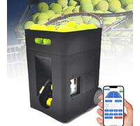 Lanceur de balle de tennis portable pour entraînement multi-balles, capacité jusqu'à 50 balles avec 2 à 4 heures d'autonomie