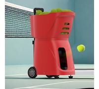 Lanceur de Balles de Tennis, Lanceur Automatique, TéLéCommandé par Smartphone, Capacité Jusqu'à 100 Balles, Portable, IdéAl pour Les Joueurs DéButants et InterméDiaires,Red