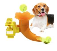Lanceur de balles pour chien - Jouet intelligent en forme de trompette - Lanceur de balle automatique - Pour la maison, le salon, la cuisine, le coin d'appartement, l'aire de jeux