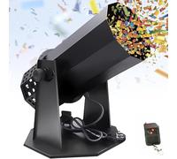 Lanceur de confettis électrique, distance de pulvérisation 8, 10 m, machine à confettis avec télécommande, lanceur de confettis for DJ, fête, discothèque, mariage, scène, concert, événement