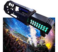Lanceur de confettis portatif à cinq tubes, lanceur électrique, jet électronique à LED, effet de scène pour bar de mariage