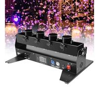 Lanceur de Confettis Professionnel électrique et portable, 4 coups, pour DJ, événements, fêtes, clubs, mariages et concerts