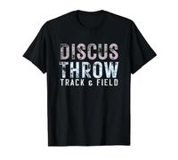 Lanceur de Disque pour athlète T-Shirt Graphique avec Valeur, Homme, Noir, L