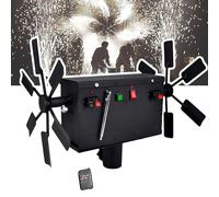 Lanceur De Feux D'artifice, 12 Récepteurs, Fontaine à Feux D'artifice Rotative à Deux Roues, Avec Télécommande Sans Fil, Pour Mariages, Spectacles Et Scènes, Feux D'artifice Non Inclus