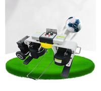 Lanceur de football automatique, machine de tir de service de football intelligente, équipement d'entraînement lancement d'entraîneur,adapté aux ballons taille 4/5,distance transmission dans les 70 m