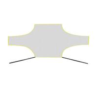 Lanceur de football - Cible de football - Filet de pratique du football - Filet de pratique du football | Toile de cible High Stre Tor Tor, Hameçons haute résistance et quatre objectifs d'angle pour