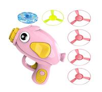 Lanceur de jouets pour chat - Tireur de disque volant lumineux longue distance | Ensemble de jouets interactifs pour animaux de compagnie avec déclencheur de disque lumineux LED Outil de jeu