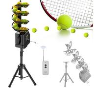 Lanceur de machine à balles de tennis - Télécommande, vitesse et trajectoire réglables, capacité de 33 balles, design léger pour l'entraînement des adultes et des adolescents