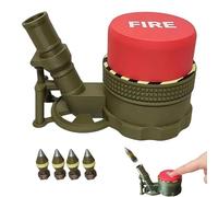 Lanceur de mortier Air Slam, Ensemble de Jeu de Lanceur de mortier, Jouet de Lancement de Presse de Plus de 20 Pieds de Haut avec Cible et 4 projectiles Souples, Jeu d'extérieur pour Jardin (1PC)