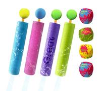 Lanceur d'eau | Jouet de Bain Écume pour - 4 Pièces Pistolets À Eau avec Balle pour Rassemblement Familial Fête De Piscine Camping Parc Activités Jeux en Plein Air