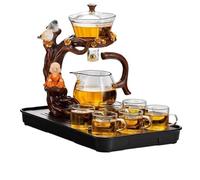Lanceur Ensemble à thé en verre, thé paresseux, théière, tasse à thé, thé kung-fu à la maison, infuseur automatique