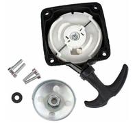 Lanceur et Plaque Démarreur pour Debroussailleuse Pompe Tariere 2temps 30cc a 50cc Entraxe 67mm
