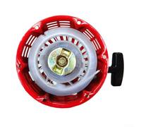 Lanceur manuel à traction pour générateur 168F 170F 2-3KW, plaque renforcée à six pieds avec poignée en caoutchouc souple, pièce de moteur à finition mate résistante à la rouille (noyau blanc)