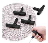 Lanceur PoignéE De DéMarrage avec Corde15 MèTres 3,0 Mm,Corde De DéPart Et PoignéE, Corde Traction DéMarrage, Corde De DéMarreur à Rappel 4pcs PoignéE De DéMarrage,pour Tondeuse à Gazon,TronçOnneuse
