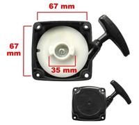 Lanceur pour débroussailleuse 4 en 1 - outil sur perche et tarière, compatible 49cc/52cc, noir