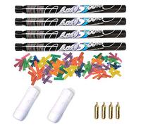 Lanceur réutilisable avec Recharge 2 Tirs Canon Confetti Rectangle Longueur 60-80 cm Hauteur 10-12 m pour Easyshooter (Bleu Turqu (Multicolore)