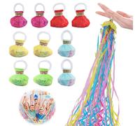 Lanceur Serpentin, Darryy 10 Pièces Serpentin Anniversaire, Bombe Serpentin Fete, Serpentin Nouvel An, Serpentin Mariage, Stelle Filanti per Feste, Créer une Ambiance Sympa (Couleur)