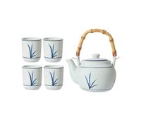 Lanceur Théière en céramique, tasse à thé domestique, service rétro simple, bouilloire froide de couleur sous glaçure