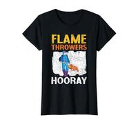 Lanceurs de Flammes Hooray Flamethrower Arme de feu T-Shirt Graphique avec Valeur