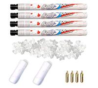 Lanceurs réutilisables avec 2 Recharges 2 Tirs Canon à Confetti Coeur Biodégradable Blanc Longueur 60-80 cm Hauteur 10-12 m pour Easyshooter