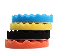LANCHEN 4 pièces 5 Pouces (125mm) Kit de Tampon éponge de Polissage pour Tampon de polisseuse de Voiture Nouveau