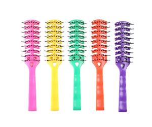 LANCHEN Brosse d'aération Brosse à Cheveux Brosse d'aération à 7 rangées avec Poils à Pointe sphérique Couleur aléatoire