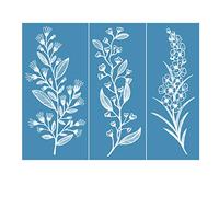 LANCHEN Feuille Fleur Autocollant Sérigraphie Pochoir Peinture T-Shirt Textile