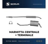 Lancia Silencieux Complet Centrale + Terminal Y (840) 1.2