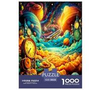 L'ancienne Horloge Puzzle 1000 Pièces pour Adultes Et Enfants À Partir De 12 Ans Jeu Cadeau Unique Divertissement Créatif Cadeau Classiques Décoration De La Maison 38x26cm/1000pcs
