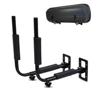 LANCO Automotive Support Mural pour Coffre de Toit Garage [Jusqu'à 52cm de Hauteur, 40kg capacité, Distance réglable en continu, Peu encombrant, Chevilles/Vis la Fixation comprises]