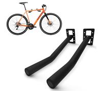 LANCO Automotive Support mural pour vélo (charge de 25 kg, peu encombrant grâce aux bras pivotants, protection contre les rayures grâce au support souple, chevilles et vis de fixation)