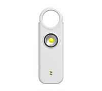 Lancoon Alarme de sécurité puissante avec volume de 135 dB, indication de batterie faible, rechargeable, porte-clés, alarme d'urgence personnelle pour femmes, filles, enfants, lumière stroboscopique