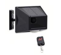 Lancoon Alarme Solaire Extérieur Détecteur de Mouvement Librement Rotatif IP65 étanche 129db Sirène Forte Lampe stroboscopique avec télécommande pour Verger Ferme Grange