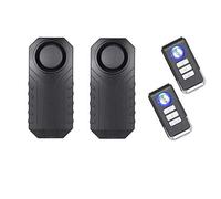 Lancoon Alarme Vélo, Antivol pour Véhicules Moto Moto avec Télécommande, 113 DB Super Fort (Pack De 2)