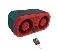 Lancoon Détecteur de Mouvement pour l'extérieur Alarme à Double klaxon Grande Puissance étanche avec détecteur Mouvement lumière Infrarouge lumière Rouge Clignotante répulsif pour Animaux défenseur