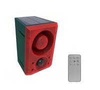 Lancoon Détecteur de Mouvement Solaire pour l'extérieur avec sirène et Lampe stroboscopique 130db avec sécurité à Distance pour la Maison, Le Jardin et la Cour