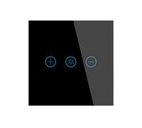 Lancoon Gradateur Professionnel avec Support de Panneau en Verre Trempé Fonction de Synchronisation de la Télécommande sans Fil Vocale pour Luminaire à Ampoule à Intensité Variable(Noir)