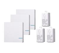 Lancoon Kit D'Interrupteur Sans Fil, Interrupteur Mural À Distance On Off No Interference Diy Expandable Pour L'Amélioration De L'Éclairage De La Maison Lampe LED Bulb