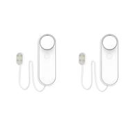 Lancoon Lot de 2 détecteurs de fuite d'eau 100 dB avec alertes APP WiFi Smart Sensor pour sous-sol, piscine, aquarium, câble de 2 m