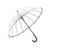 Lancoon Parapluie Clair De Bulle, Grande Ouverture Automatique De Coupe-Vent De 16 CôTes De Verre Voient Voir KS10Black