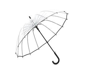 Lancoon Parapluie Clair De Bulle, Grande Ouverture Automatique De Coupe-Vent De 16 CôTes De Verre Voient Voir KS10Black