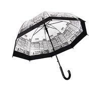 Lancoon Parapluie Transparent Grand en forme de dôme Style princesse Pour mariée Fête de mariage Parapluies canne transparentes pour femmes, a, L, Classique