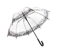 Lancoon Parapluie transparent transparent en forme de dôme pour mariage, C, moyen, Classique